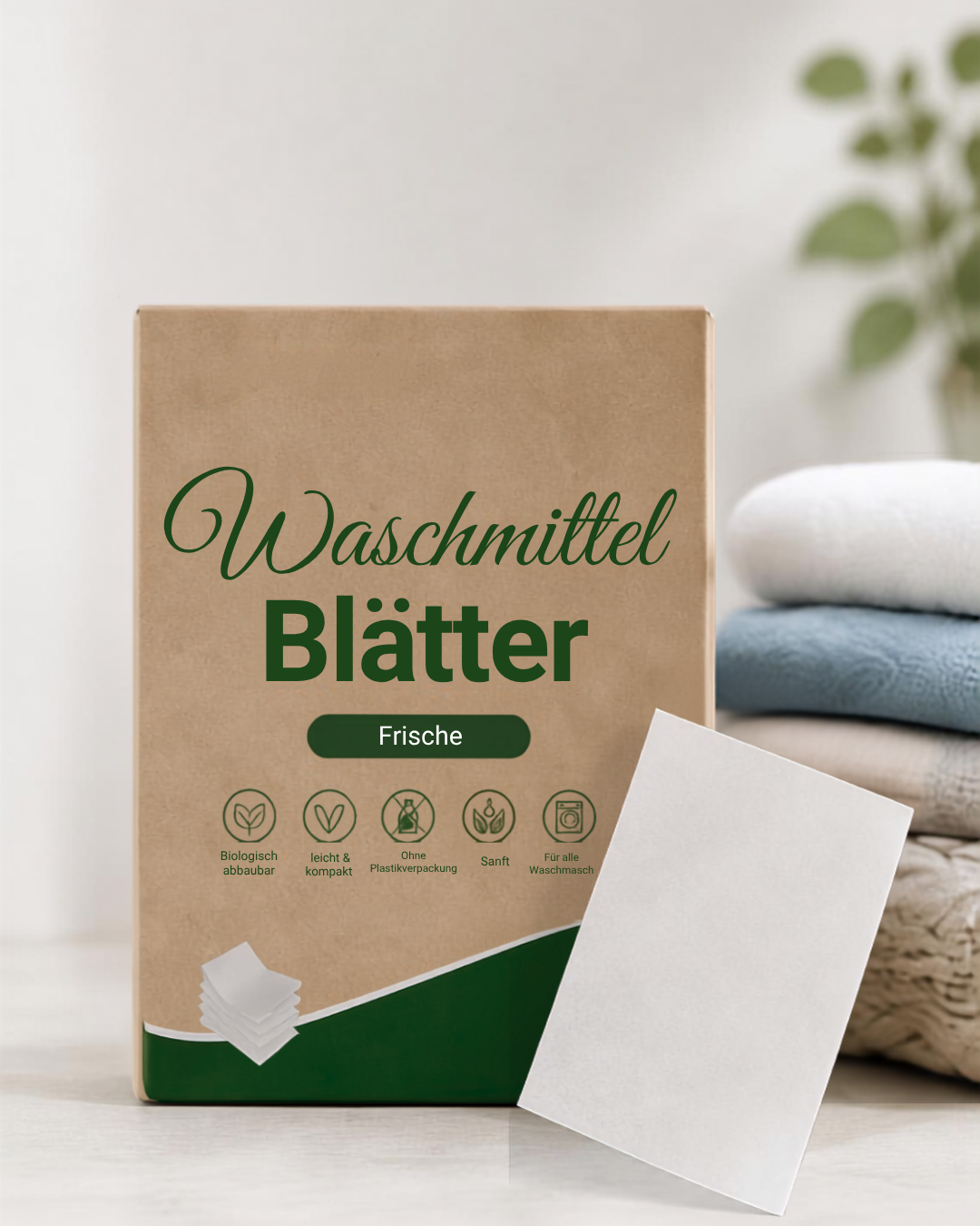 UNRINSED Waschblätter Frische